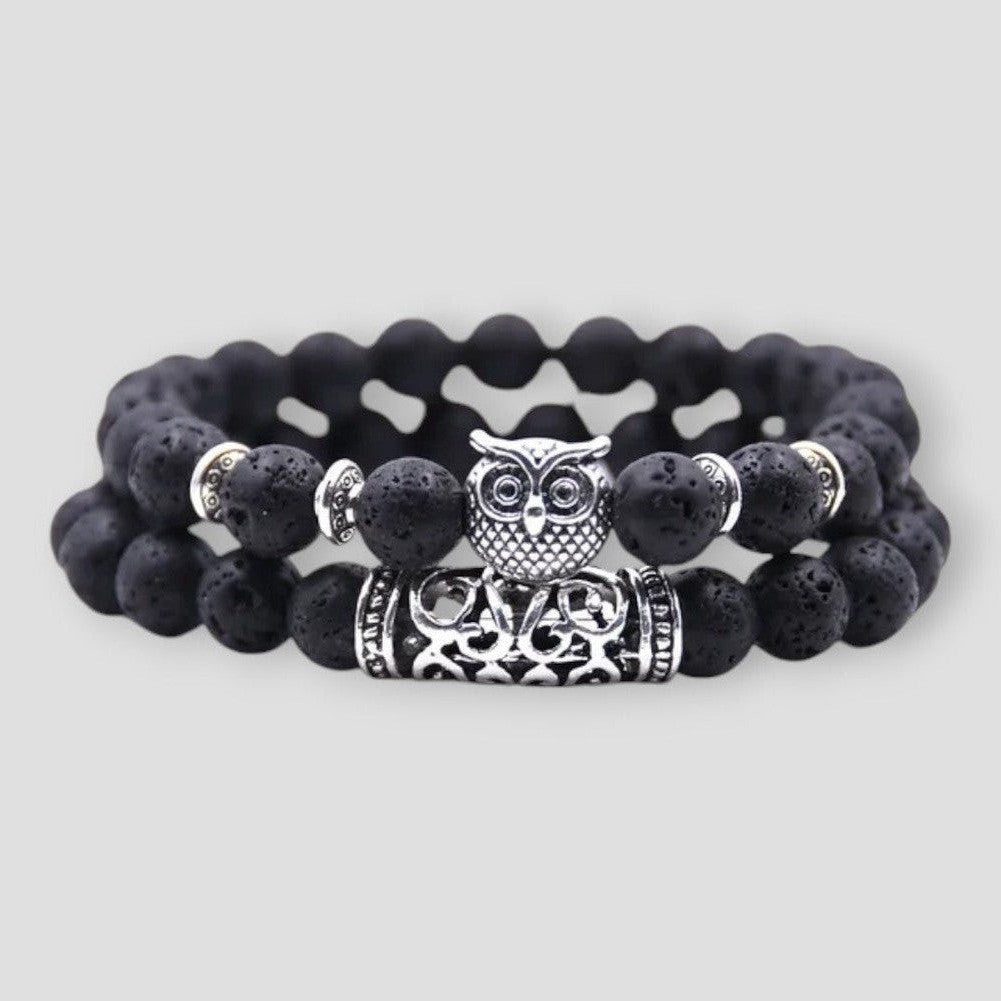 North Royal Fulton Owl Stone Bracelets