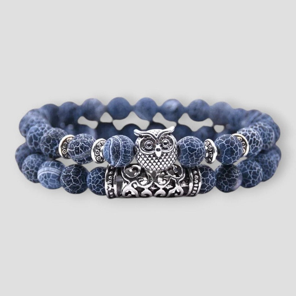 North Royal Fulton Owl Stone Bracelets