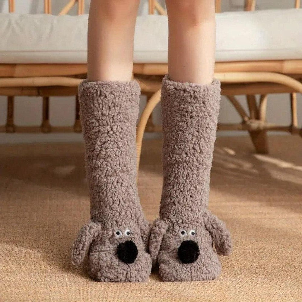 North Royal Greeley Dog Ears Plush Warm Socks