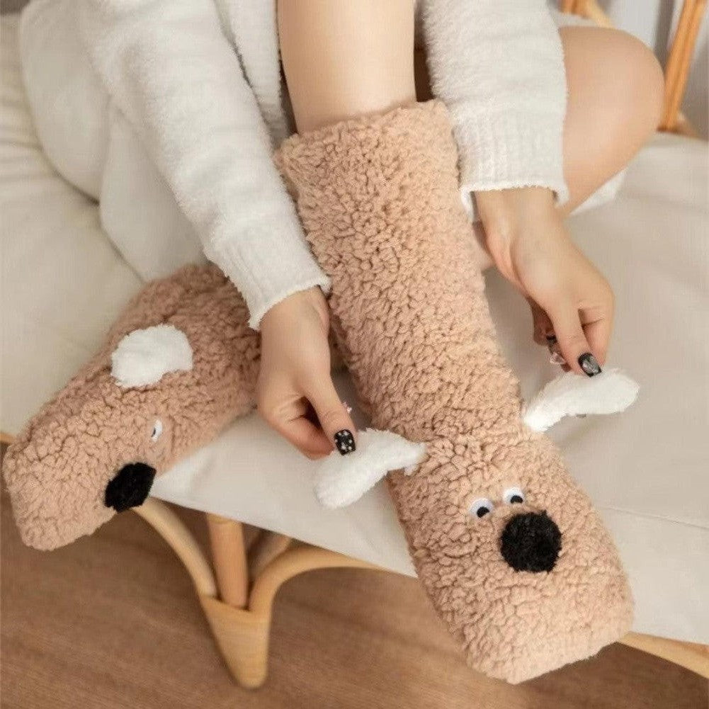 North Royal Greeley Dog Ears Plush Warm Socks