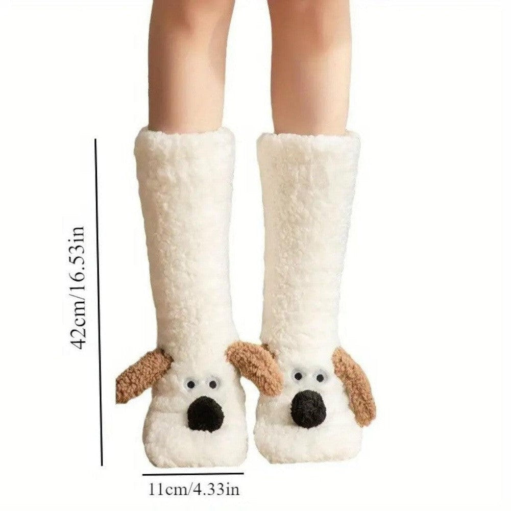 North Royal Greeley Dog Ears Plush Warm Socks