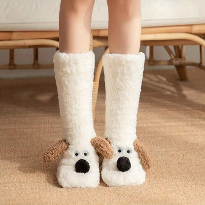 North Royal Greeley Dog Ears Plush Warm Socks