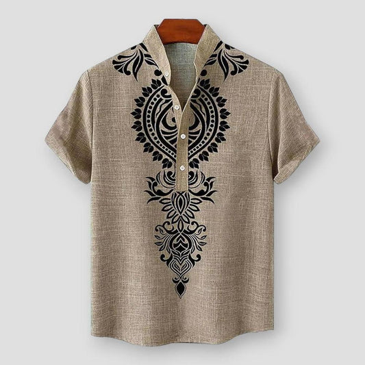 North Royal Groton Ethnic Short Sleeve Shirt