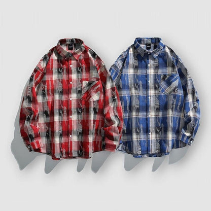 North Royal Houma Ripped Plaid Jacket