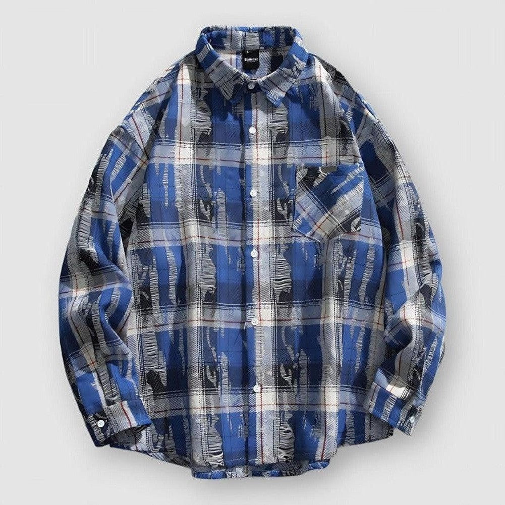 North Royal Houma Ripped Plaid Jacket