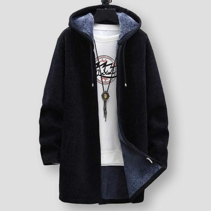 North Royal Long Fleece Hooded Jacket