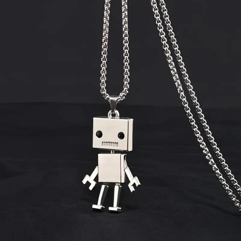 North Royal Oshkosh Robot Pendant Necklace
