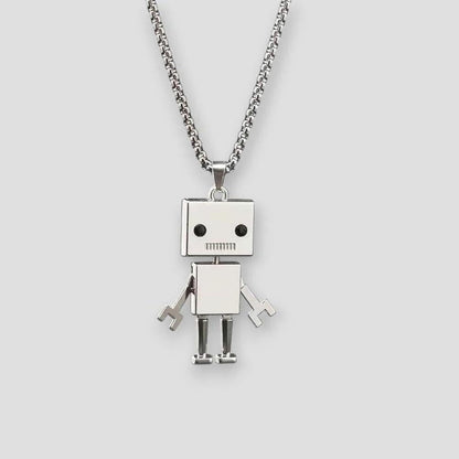 North Royal Oshkosh Robot Pendant Necklace