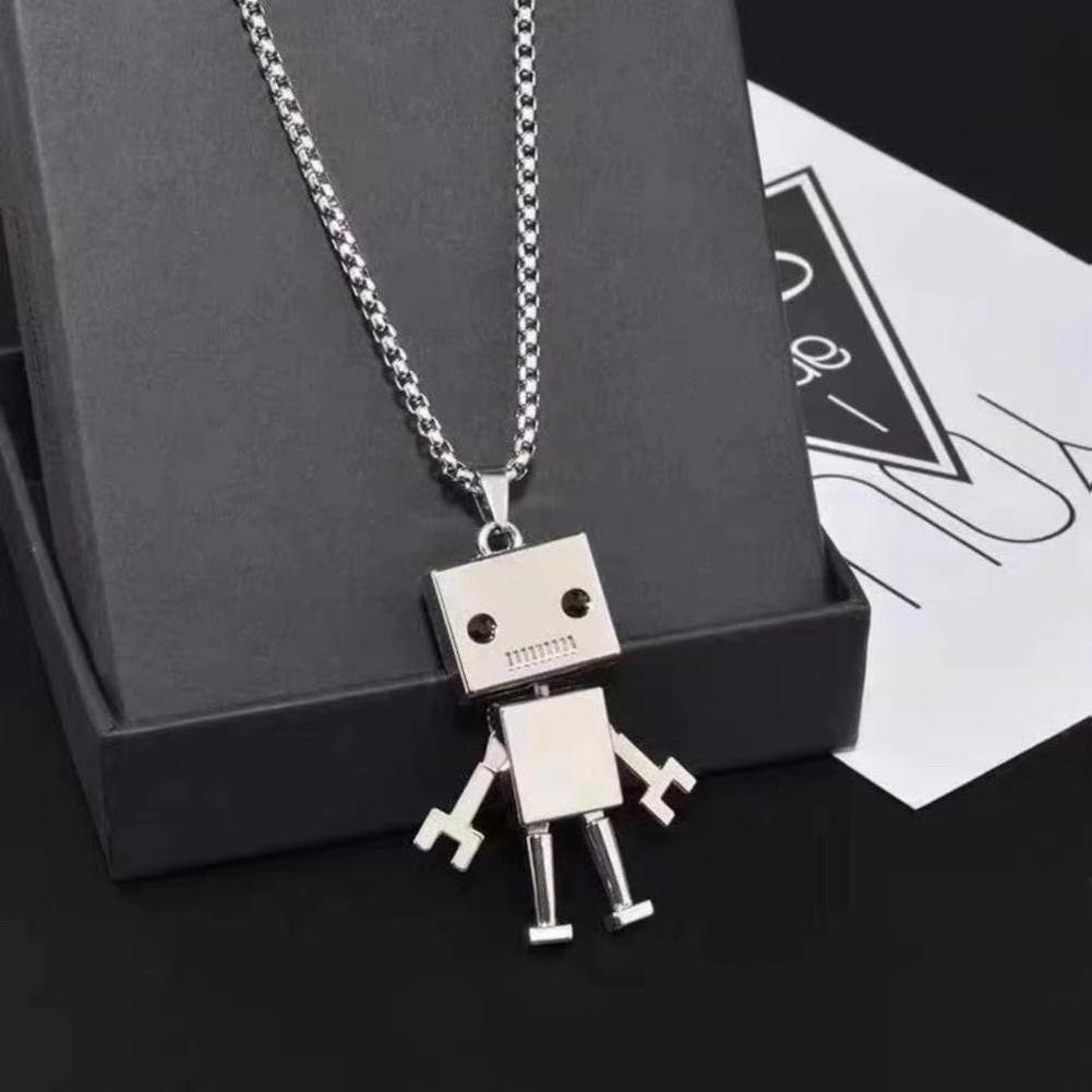 North Royal Oshkosh Robot Pendant Necklace