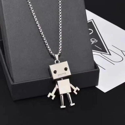 North Royal Oshkosh Robot Pendant Necklace