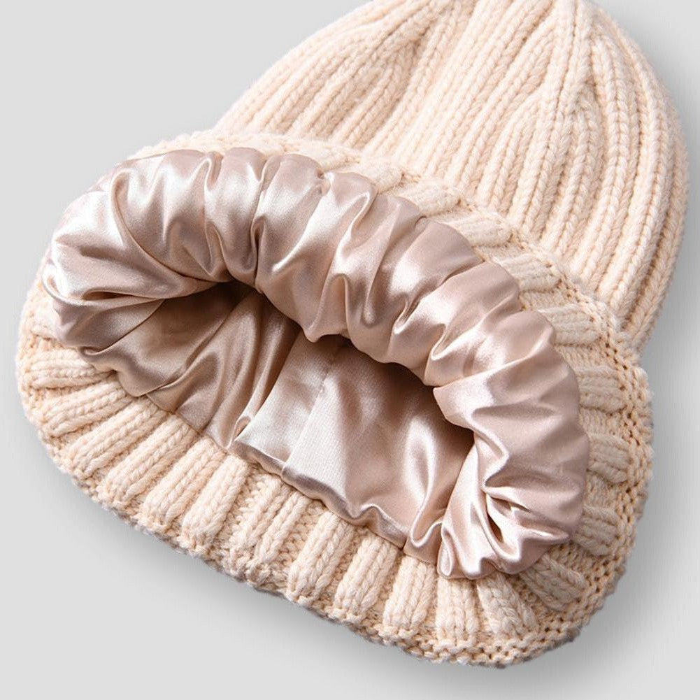 North Royal Satin Knitted Beanie