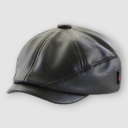 North Royal Selma Leather Beret Hat