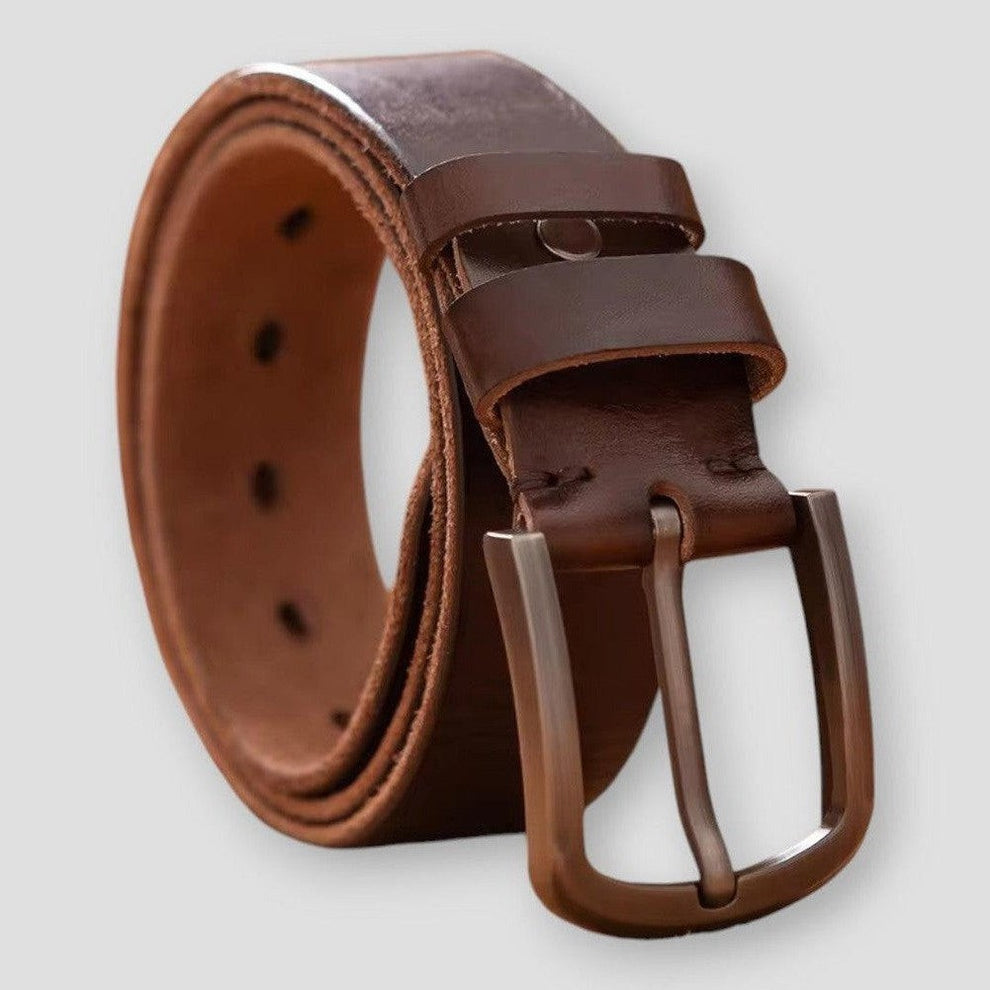North Royal Sheridan Leather Belt Moon Mogul