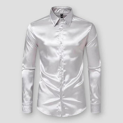 Saint Morris Anderson Satin Tuxedo Long Sleeve
