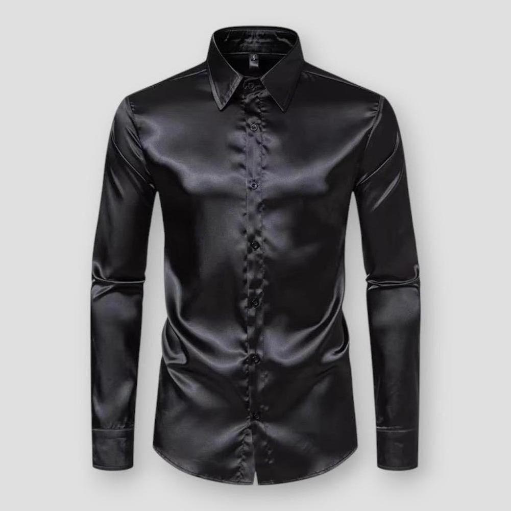 Saint Morris Anderson Satin Tuxedo Long Sleeve