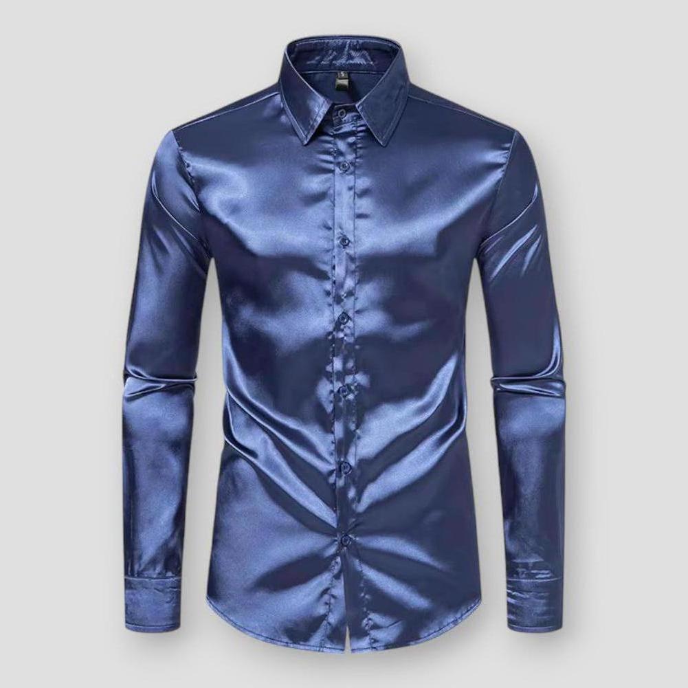 Saint Morris Anderson Satin Tuxedo Long Sleeve