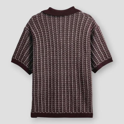 Saint Morris Brookline Textured Knitted Polo