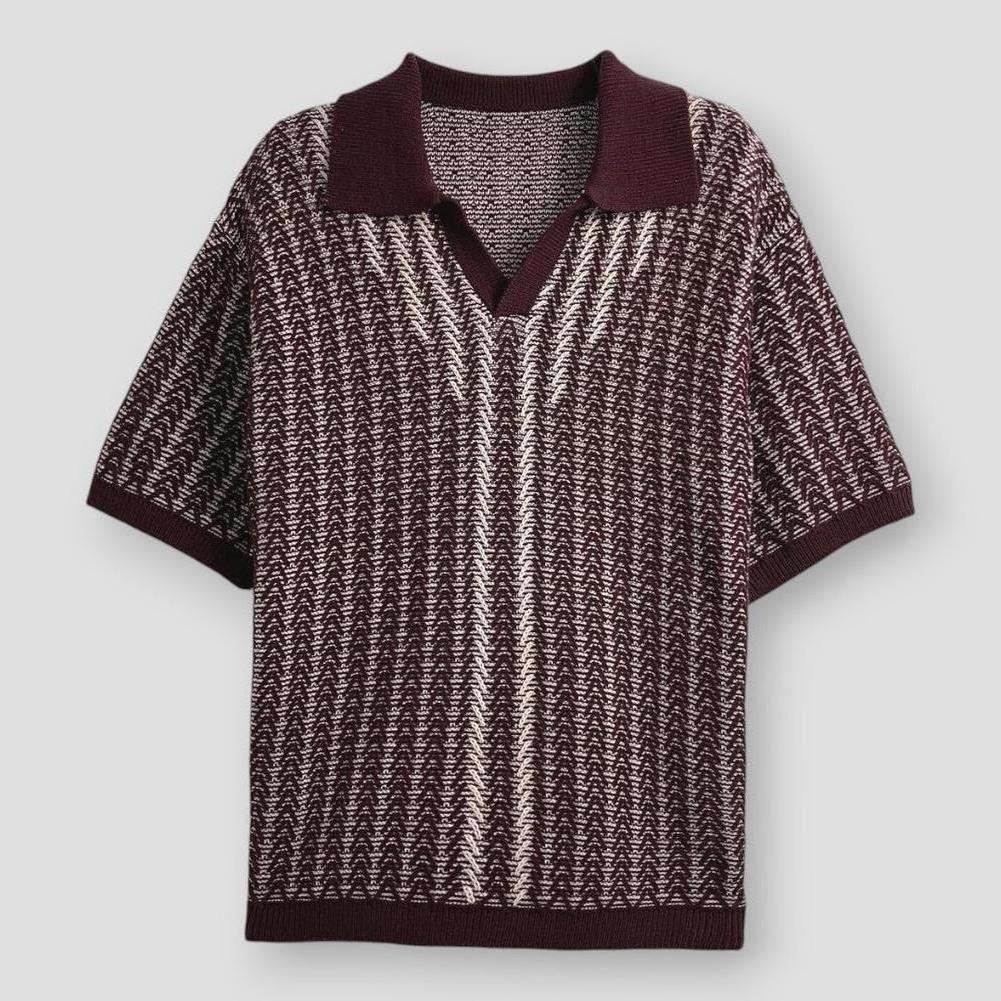 Saint Morris Brookline Textured Knitted Polo
