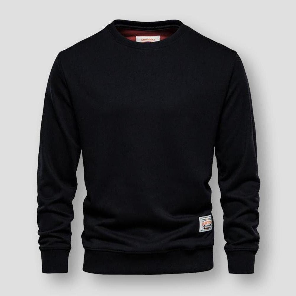 Saint Morris Cotton Crewneck Sweater
