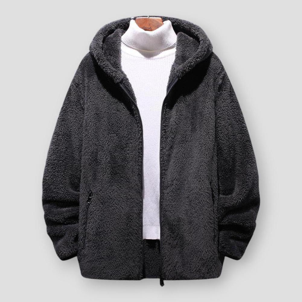 Saint Morris Darien Loose Fleece Hooded Jacket