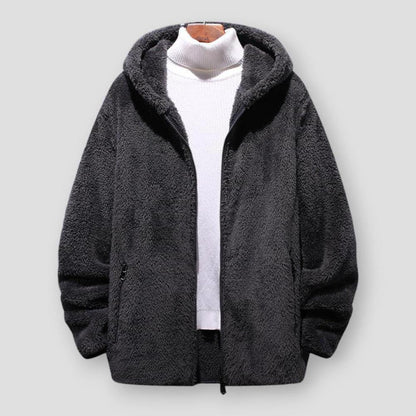 Saint Morris Darien Loose Fleece Hooded Jacket