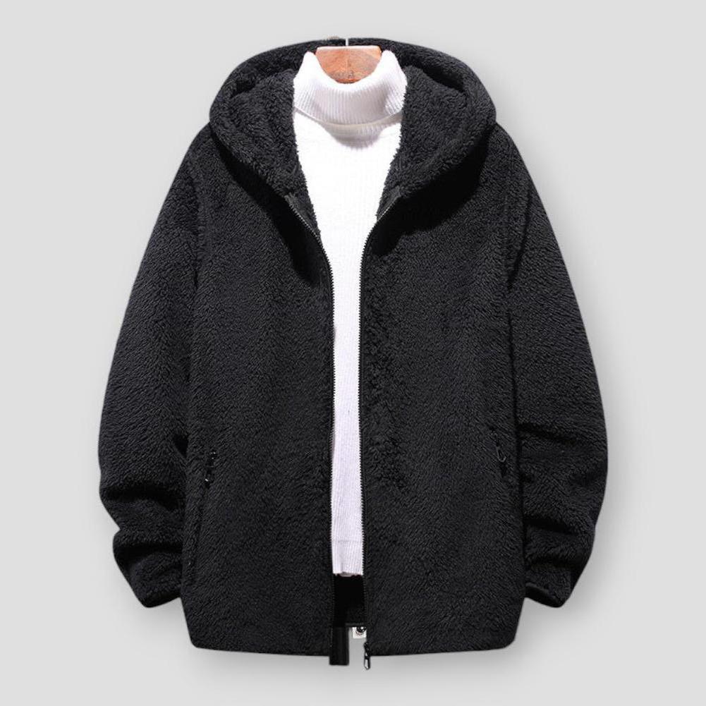 Saint Morris Darien Loose Fleece Hooded Jacket