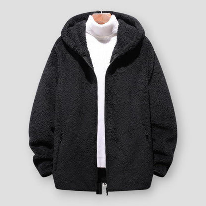 Saint Morris Darien Loose Fleece Hooded Jacket