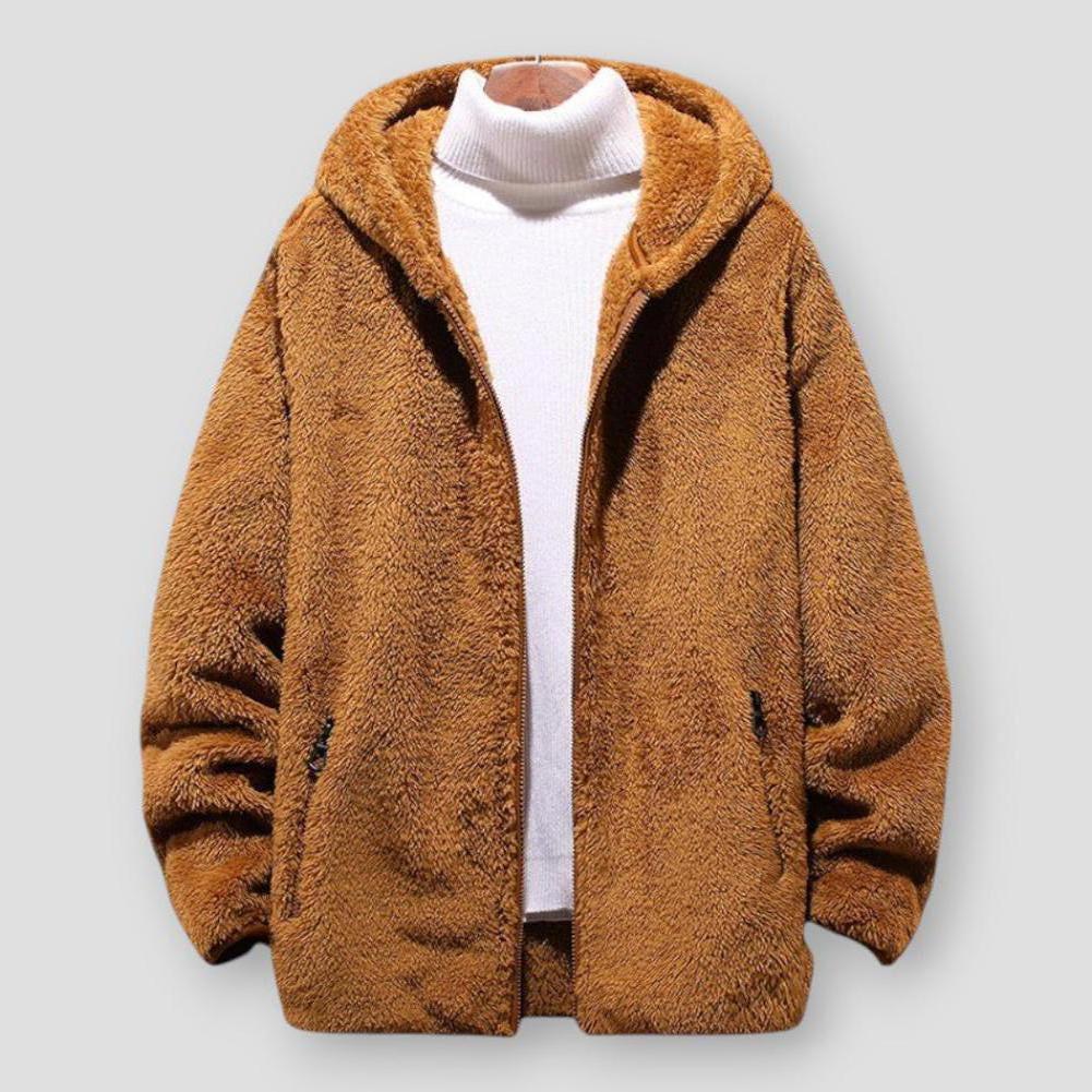 Saint Morris Darien Loose Fleece Hooded Jacket