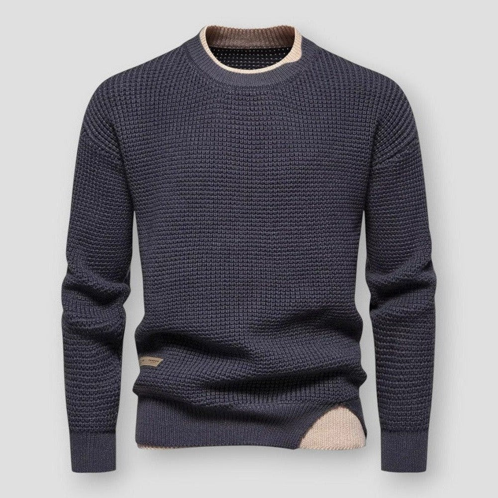 Saint Morris Dillon Color Contrast Sweater