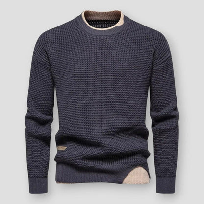 Saint Morris Dillon Color Contrast Sweater