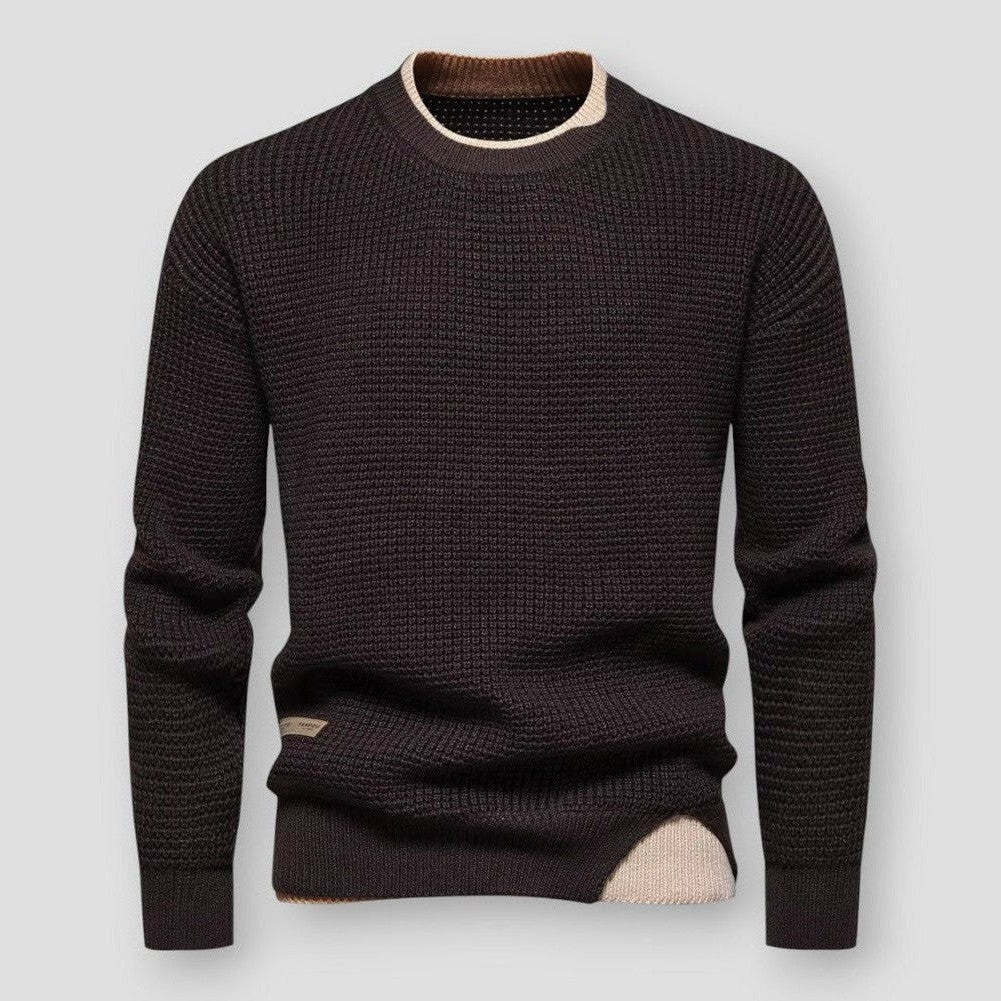 Saint Morris Dillon Color Contrast Sweater