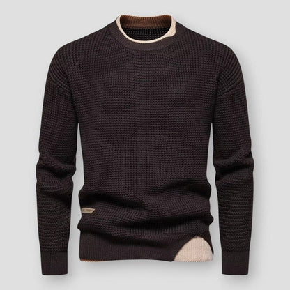 Saint Morris Dillon Color Contrast Sweater