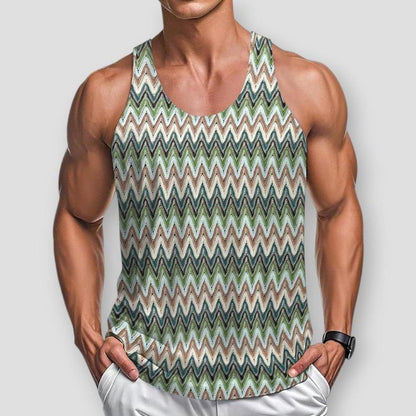 Saint Morris Easton Wave Color Tank Top