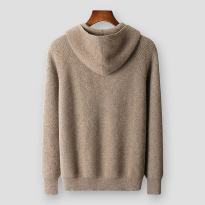 Saint Morris Elko Hooded Wool Cardigan