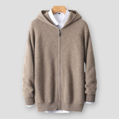 Saint Morris Elko Hooded Wool Cardigan