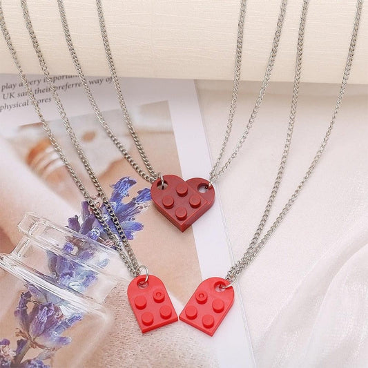 Saint Morris Heart Brick Necklace