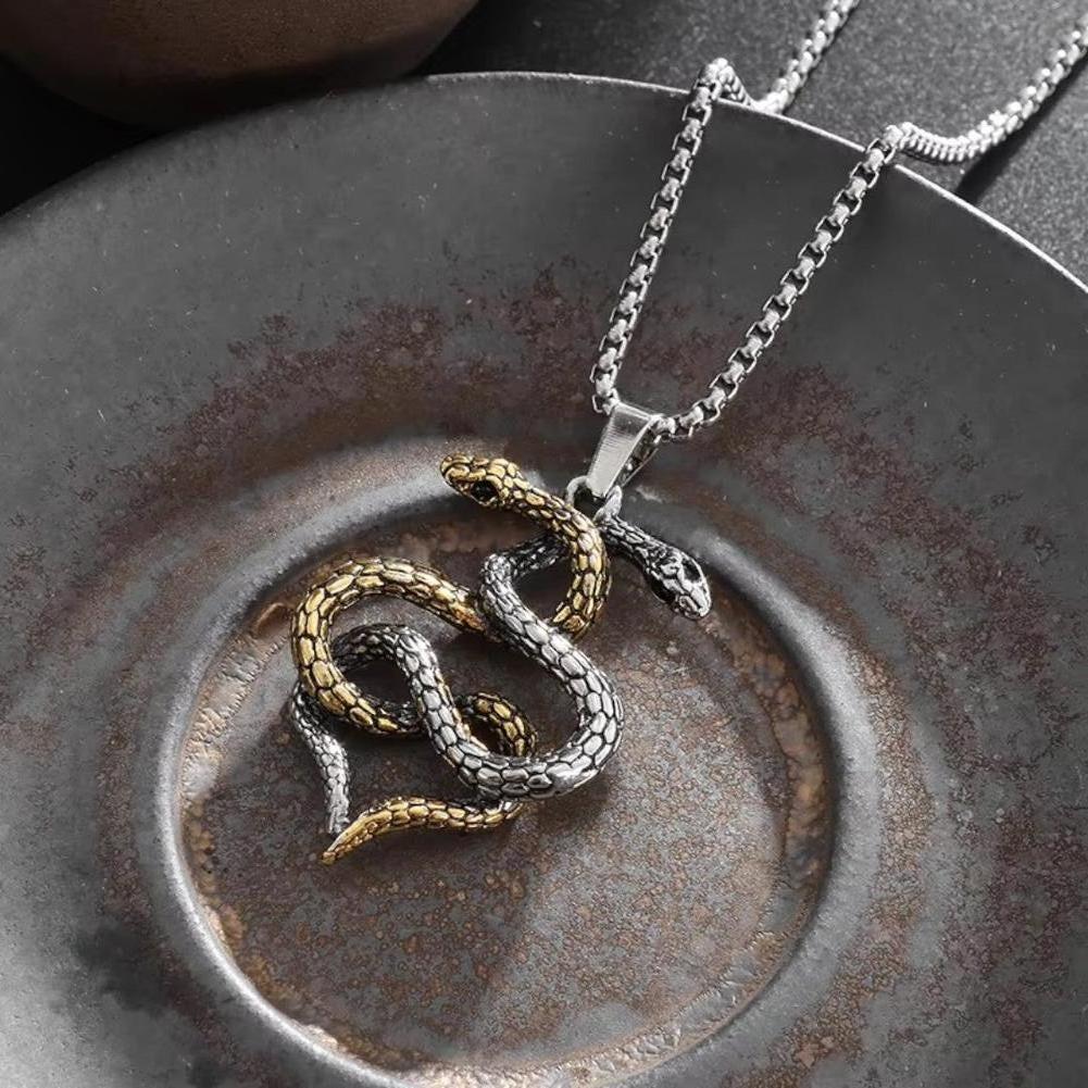 Saint Morris Hobart Double Headed Snake Necklace