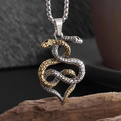 Saint Morris Hobart Double Headed Snake Necklace