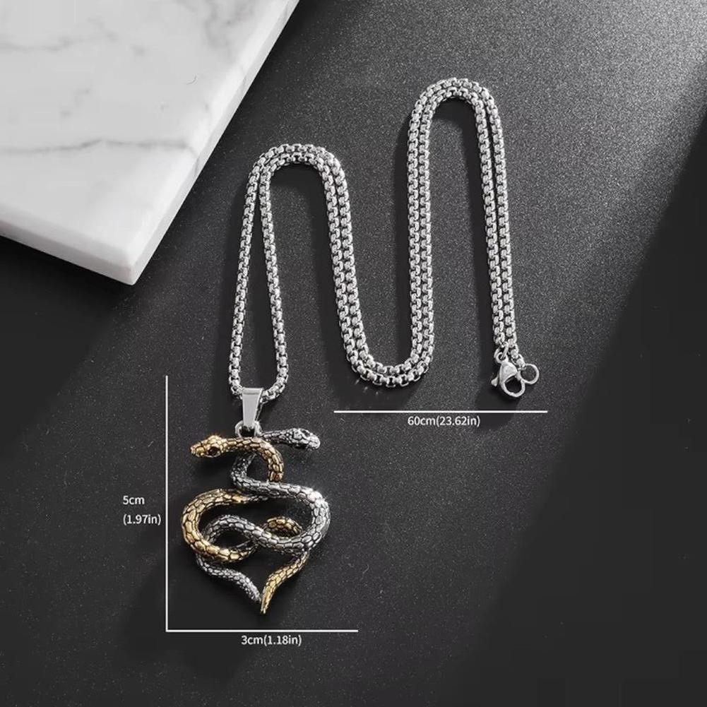 Saint Morris Hobart Double Headed Snake Necklace