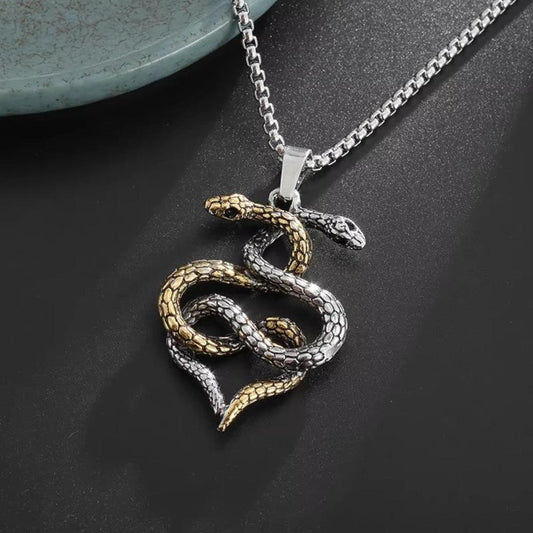 Saint Morris Hobart Double Headed Snake Necklace