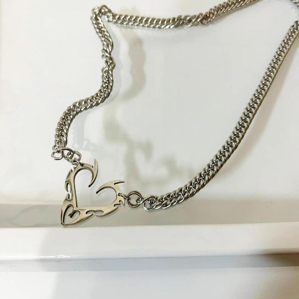 Saint Morris Houma Flame Heart Pendant Necklace