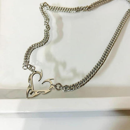 Saint Morris Houma Flame Heart Pendant Necklace