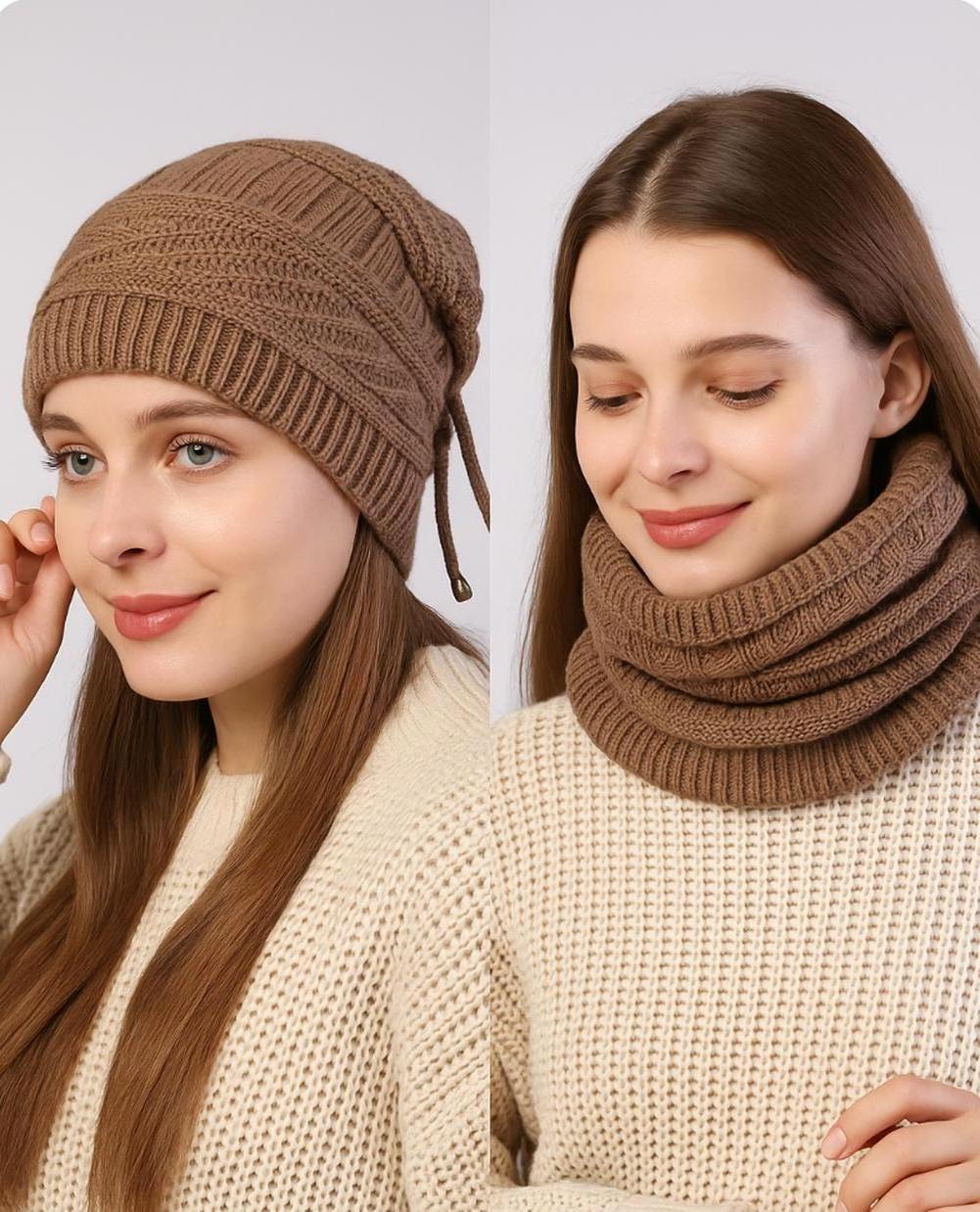 Saint Morris Laurel Knitted Beanie Scarf