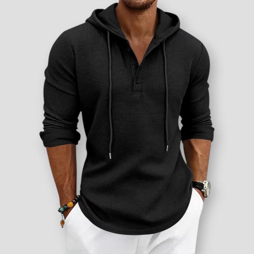 Saint Morris Lewes Knit Hooded Long Sleeve