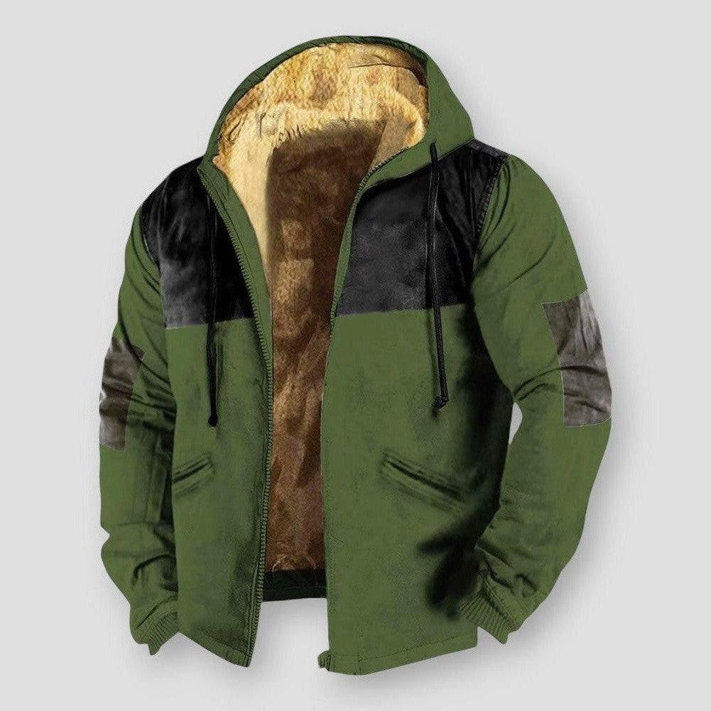 Saint Morris Pierre Hooded Plush Jacket