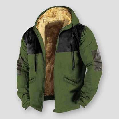 Saint Morris Pierre Hooded Plush Jacket