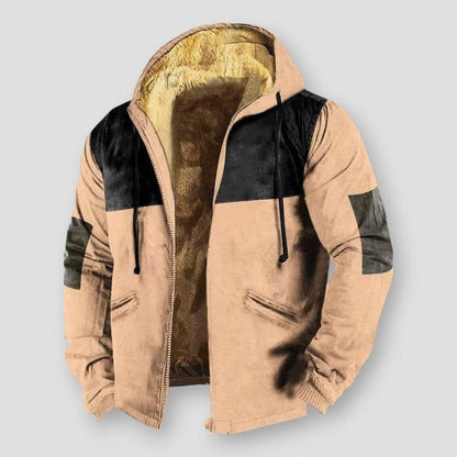 Saint Morris Pierre Hooded Plush Jacket