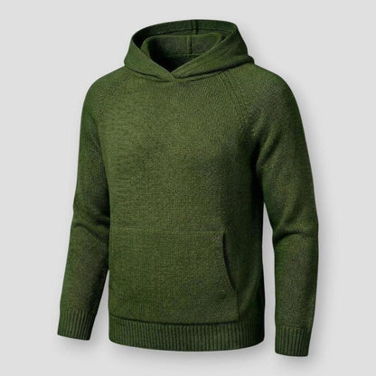Saint Morris Renton Hooded Knitted Sweater