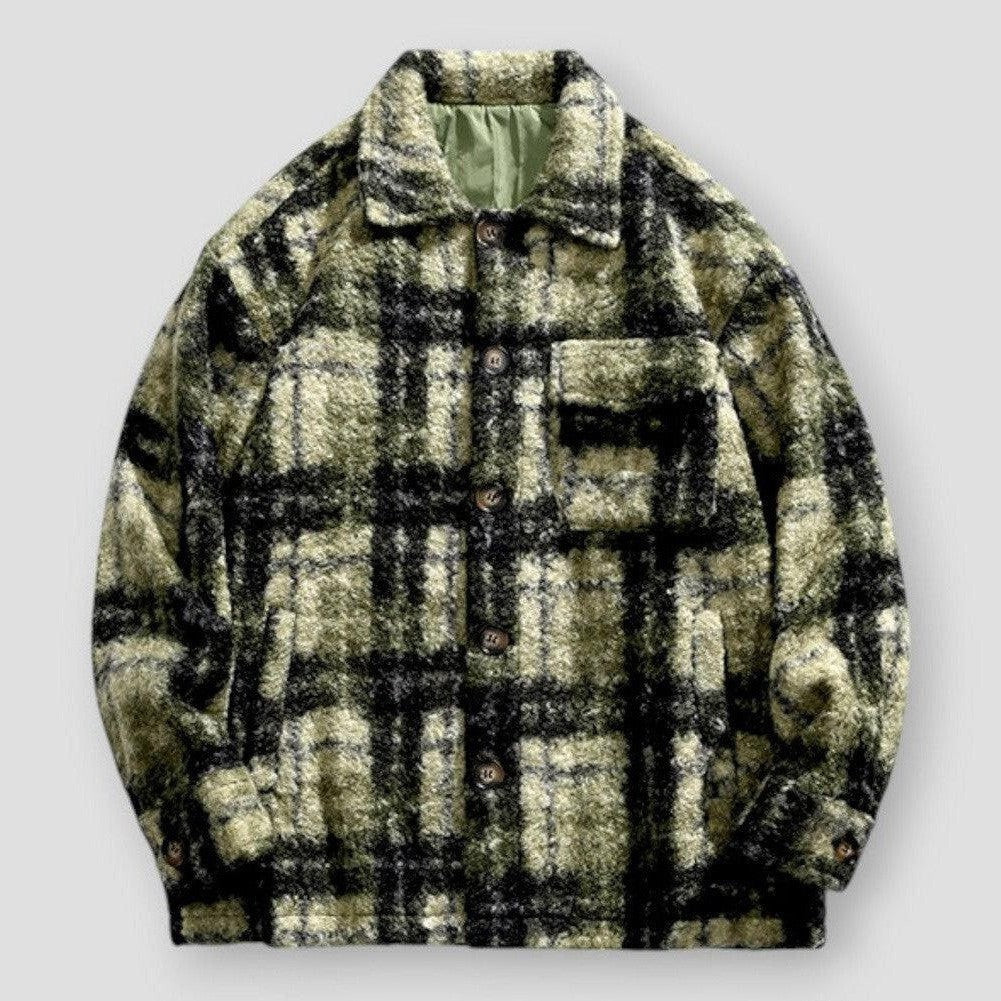 Saint Morris Renton Trendy Woolen Plaid Jacket