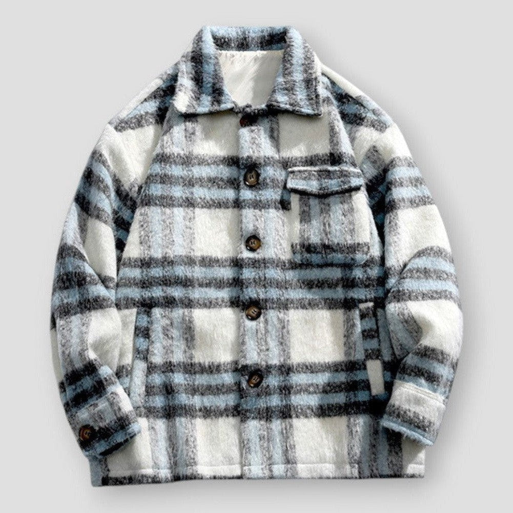 Saint Morris Renton Trendy Woolen Plaid Jacket